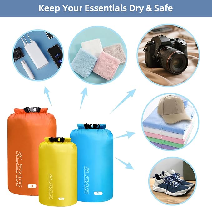 6PCS Dry Bags Waterproof, Lightweight Dry Bags - Image 3