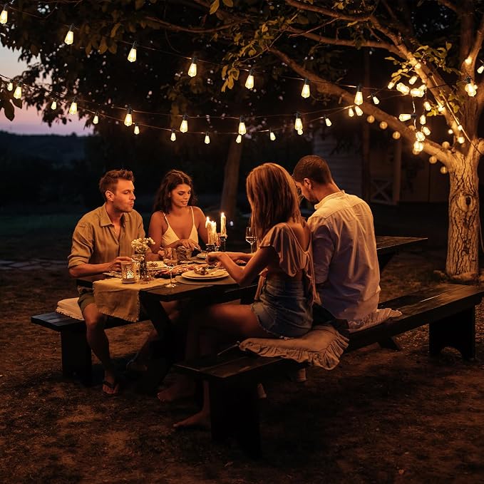FOOMAN LED Outdoor String Lights, 150FT Outside Waterproof Patio Lights - Image 9