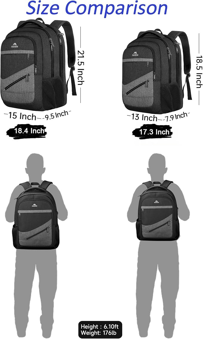 MATEIN Extra Large 50 L Travel Laptop Backpack, Water Resistant Work Computer - Image 8