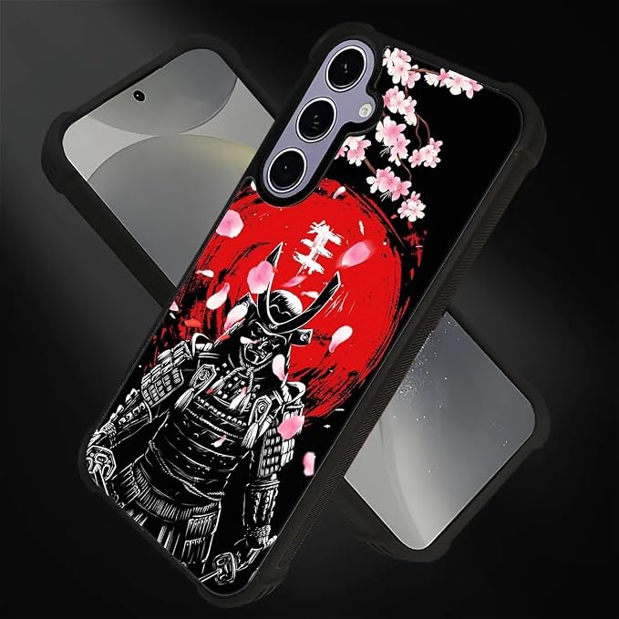 for Samsung Galaxy S24 S25 Case, Sakura Japanese Samurai Pattern Graphic Design - Image 3