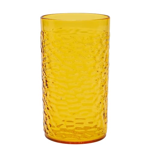 G.E.T. 3316-Y Heavy-Duty Shatterproof Plastic Pebbled Tumbler, 16 Ounce by Unknown