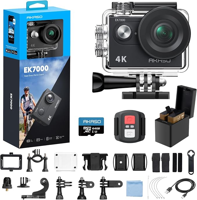 AKASO EK7000 4K30FPS 20MP WiFi Action Camera by AKASO