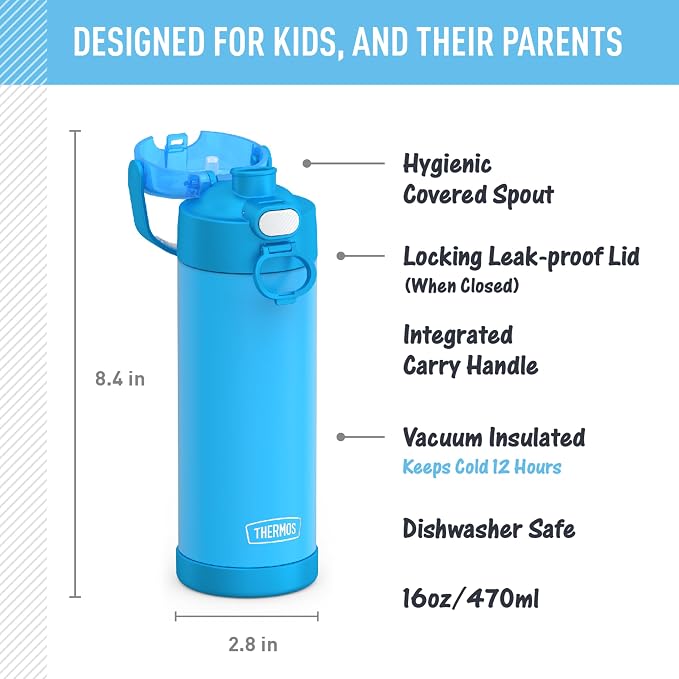 THERMOS FUNTAINER 16 Ounce Stainless Steel Vacuum Insulated Bottle - Image 2