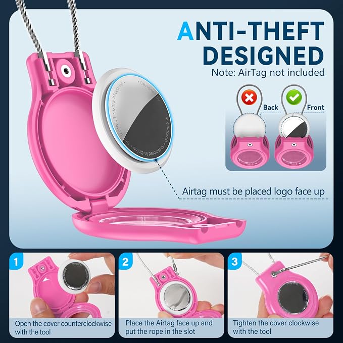 Waterproof Airtag Holder, 4 Pack Air tag Case - Image 3