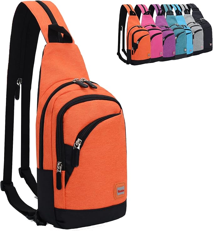 Peicees Small Sling Bag for Women Mens Convertible Crossbody Backpack Shoulder by Peicees