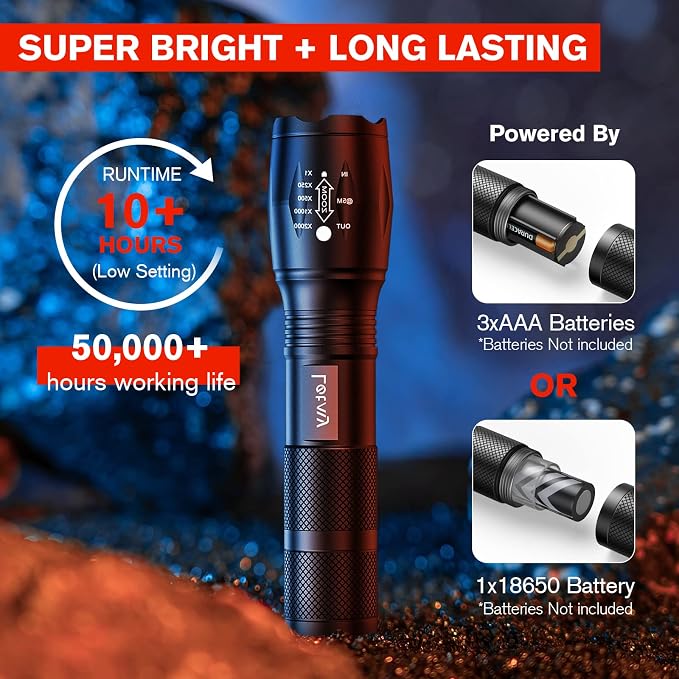 LETMY LED Tactical Flashlight S2000 - Image 3