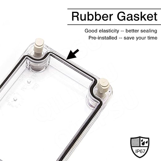 QILIPSU Outdoor Junction Box IP67 Waterproof Project Box ABS Plastic - Image 4