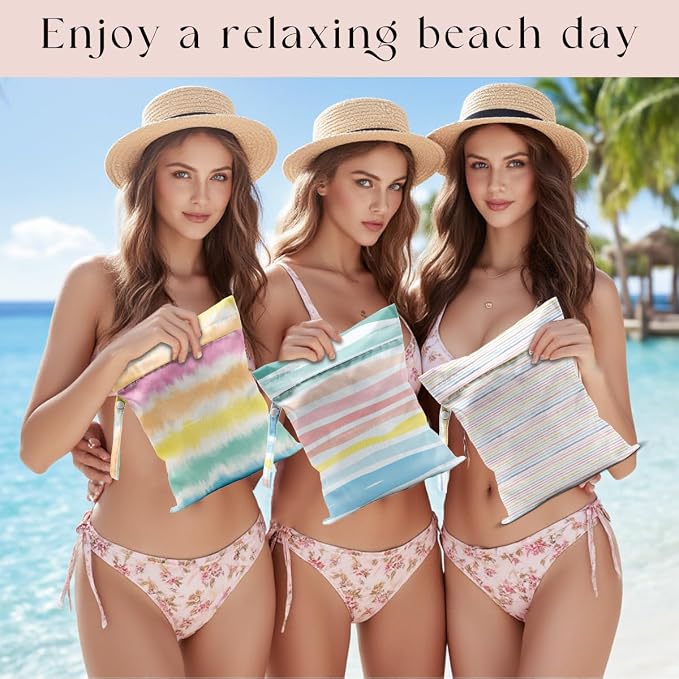 3 Pcs Wet Bag, Wet Dry Bag, Waterproof Bag, Small Laundry Bag, Wet Bag - Image 4