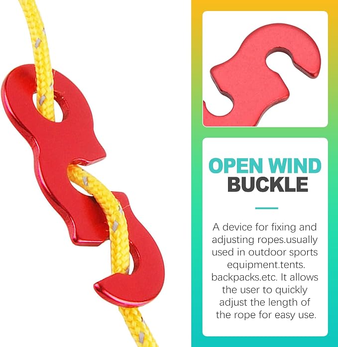20Pcs Aluminum Alloy Rope/Cable Tensioners & Tie Downs - Image 3