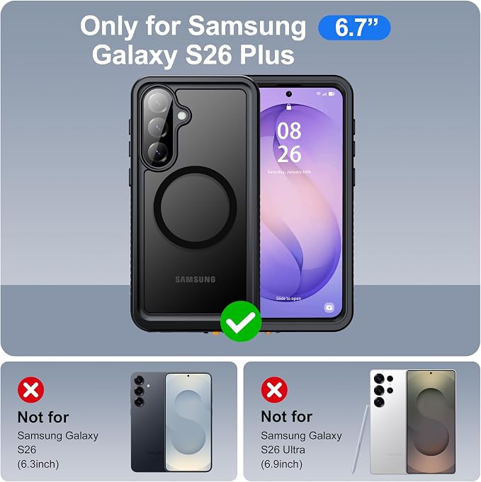 ANTSHARE IP68 Waterproof Case for Samsung Galaxy S26 Plus - Image 2