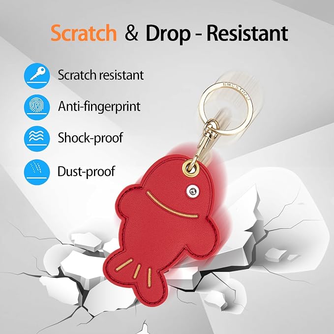 Leather Keychain Case Holder Compatible - Image 3