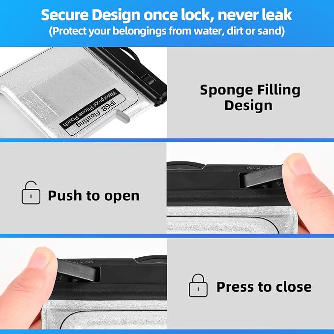 Waterproof Phone Pouch, IP68 Floating Waterproof Phone Case, Dry Bag Beach - Image 8