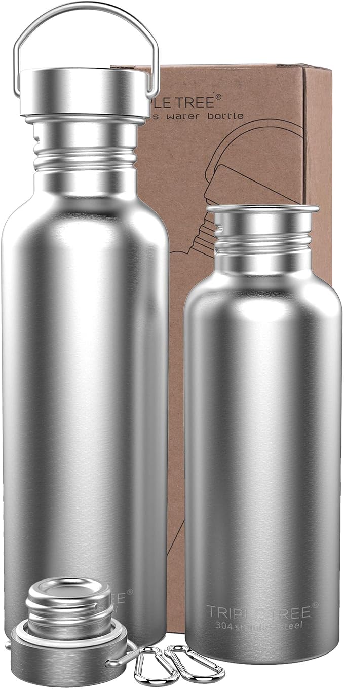 TRIPLE TREE 17 OZ Uninsulated Single Walled Stainless Steel Sports Water Bottle - Image 9
