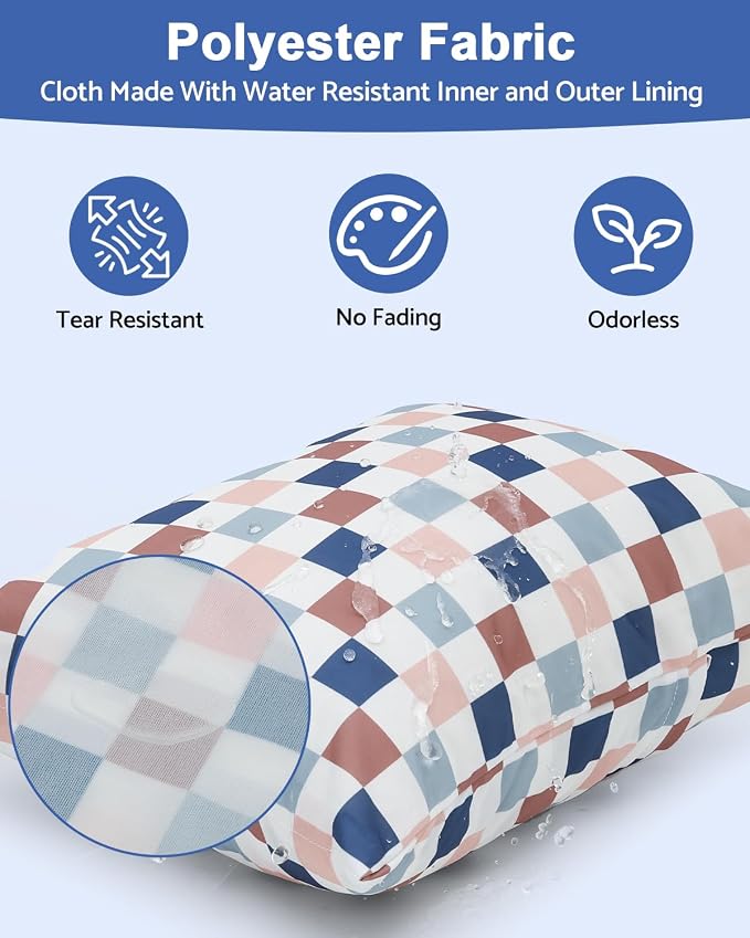 ALVABABY 3 pcs Cloth Diaper Wet Dry Bags Waterproof Reusable - Image 2