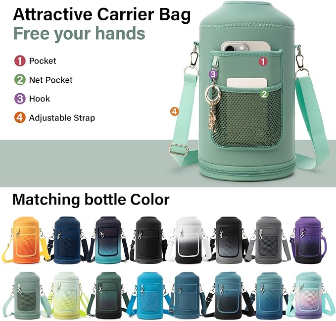 DYSANKY 1 Gallon Water Bottle Insulated | Thickened Stainless Steel Vacuum - Image 6