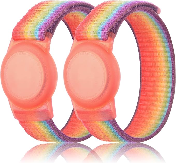 Kids Wristband Compatible with Apple AirTag, Protective Case by Qonuiy