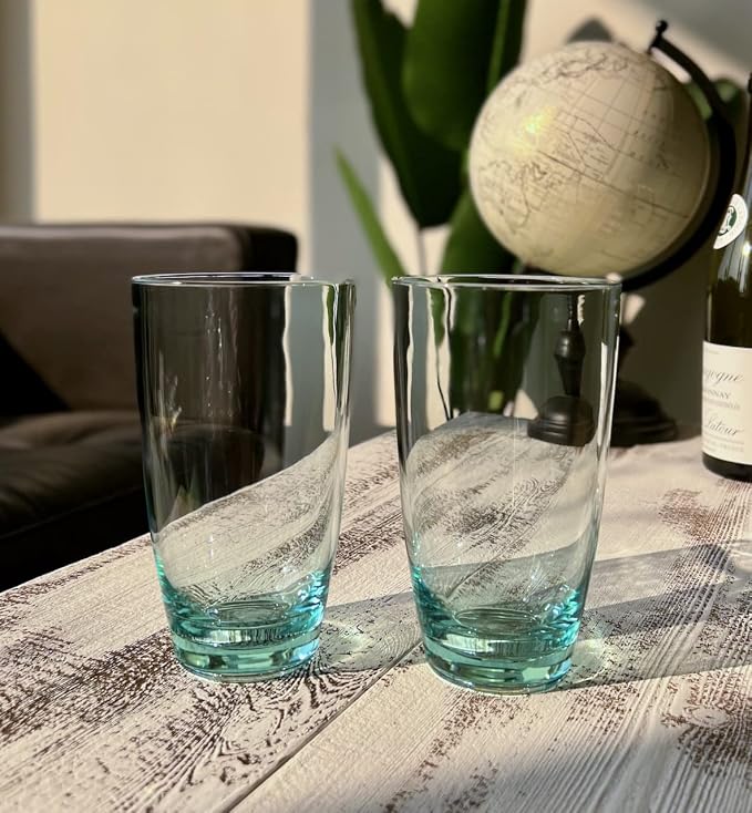 KLIFA- ETON, 20.8 oz, Acrylic Highball Drinking Glasses Set, Iced Tea Cups by KLIFAHome