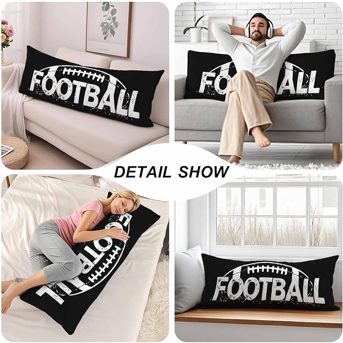 Outdoor Pillows Body Pillow Cover American Football USA Soccer Lumbar Body - Image 5