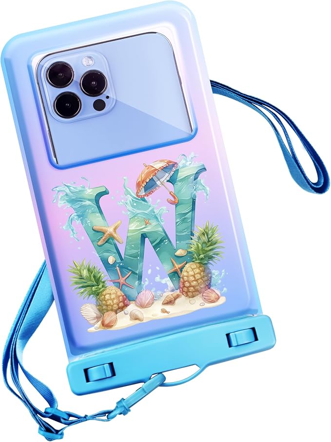 Personalized Initial Waterproof Phone Pouch Case by Unknown
