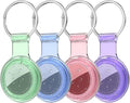 Compatible with AirTag Holder Case Keychain 4 Pack, by HATALKIN