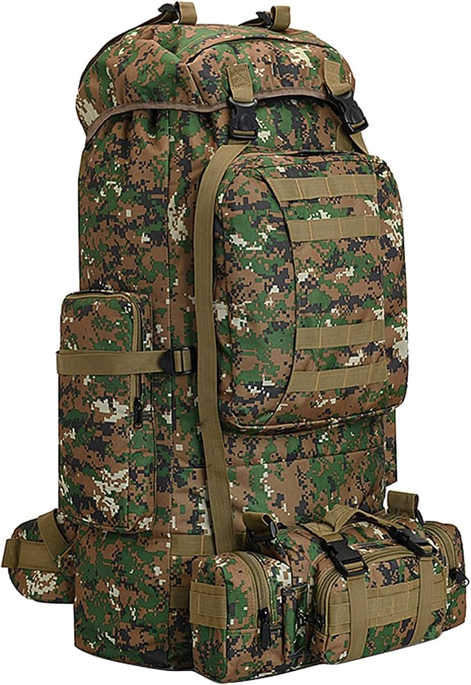 100L Camping Hiking Backpack, Molle military Tactical rucksack backpack by HongXingHai