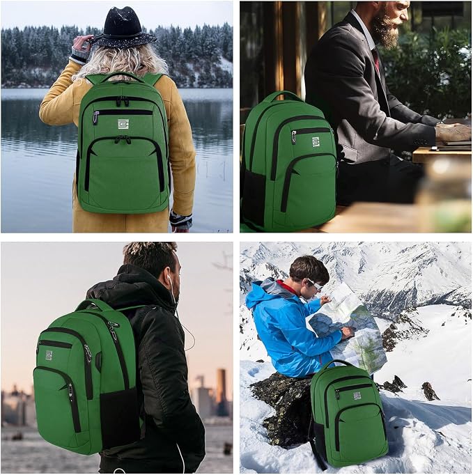 Volher Laptop Backpack, Business Travel Anti Theft Slim Durable Laptops Backpack - Image 7