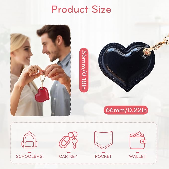Leather Charm Keychain Holder Case Compatible - Image 3
