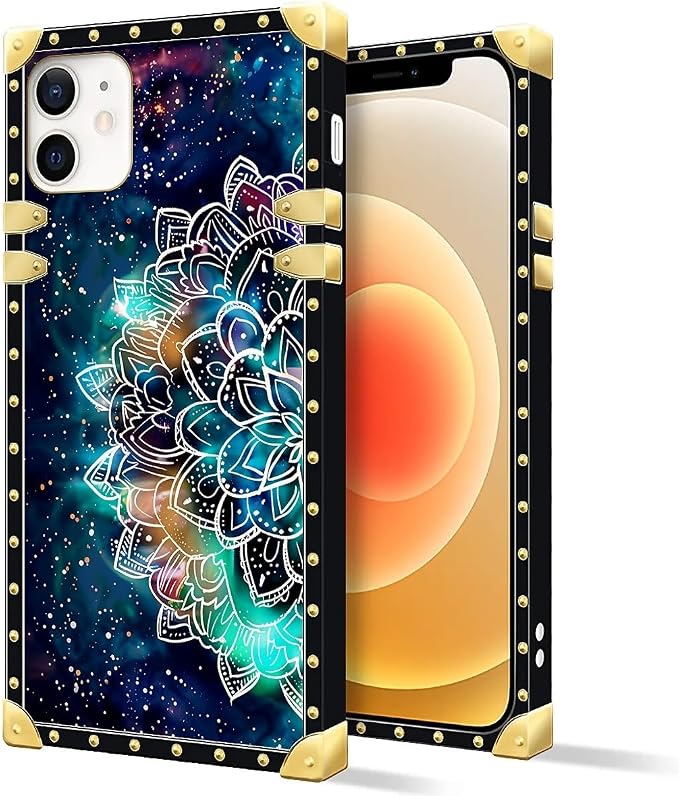Compatible with iPhone 11 Case, Starry Sky Colourful Mandala Luxury Golden - Image 2