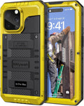 Mitywah Waterproof Case for iPhone 16 Pro Max, Heavy Duty Metal Cover by Mitywah