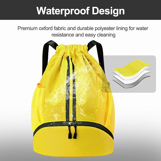 Hoedia Sports Drawstring Backpack - Image 3