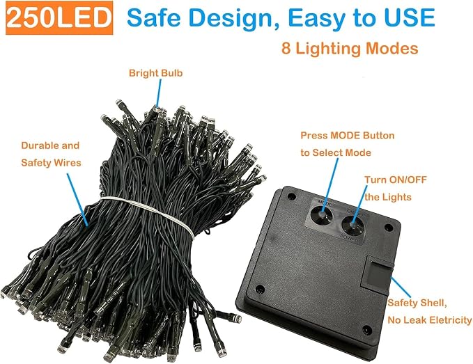 Upgrade 4Pack 400LED Solar String Lights - Image 5