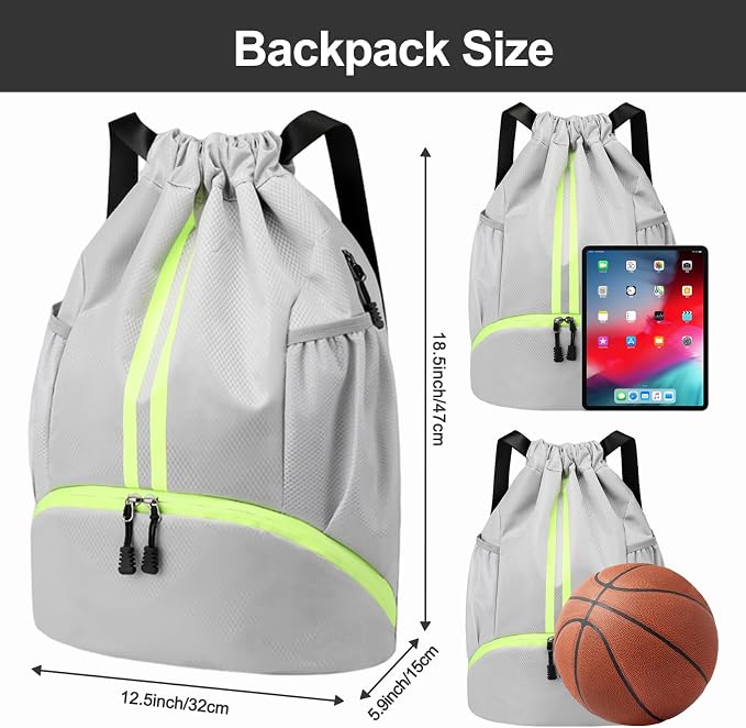 Hoedia Sports Drawstring Backpack - Image 6