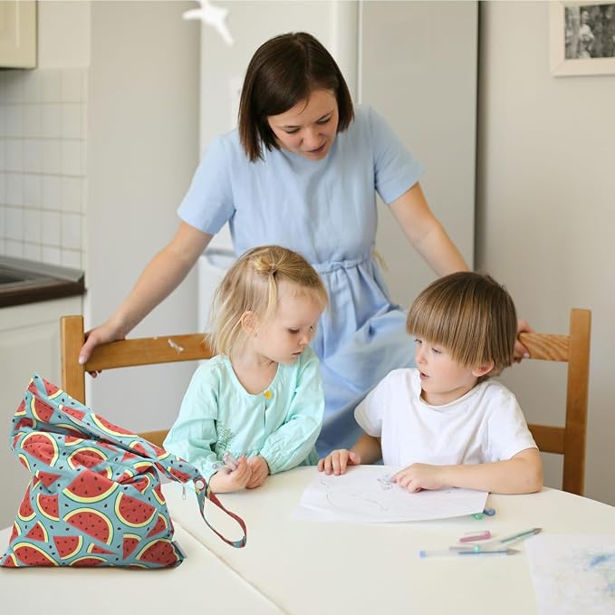 ALVABABY 3pcs Cloth Diaper Wet Dry Bags Waterproof Reusable - Image 6
