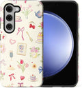 for Samsung Galaxy S23 Plus Case, HL2 Aesthetic Bow Preppy Collage Hybrid 2 by Unknown