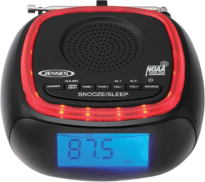 Jensen JEP-725 Digital AM/FM Weather Band Alarm Clock Radio - Image 2