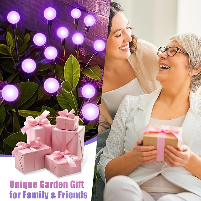 NBQQ Solar Garden Lights Outdoor, Waterproof Solar Powered Lights - Image 4