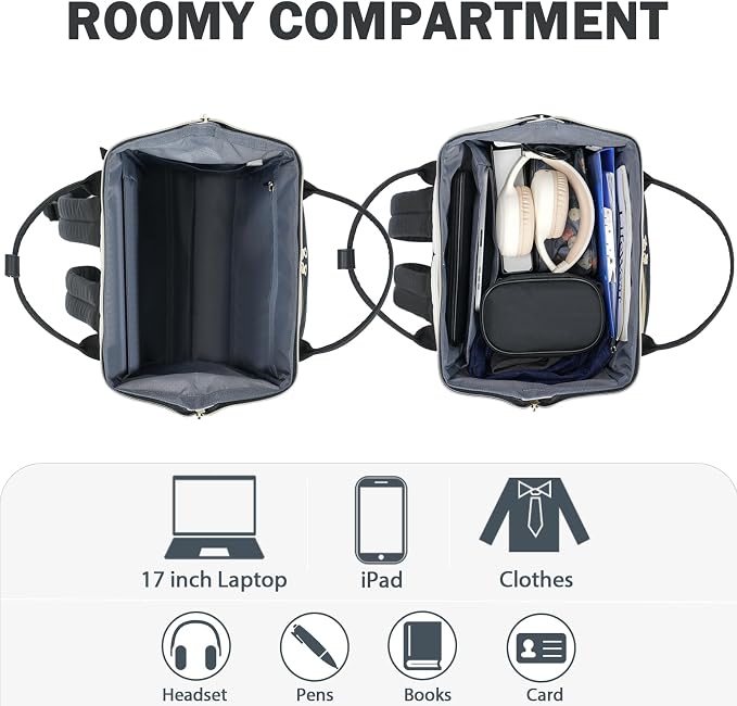 KROSER Laptop Backpack 17" Stylish Backpack Water Repellent College Casual - Image 5