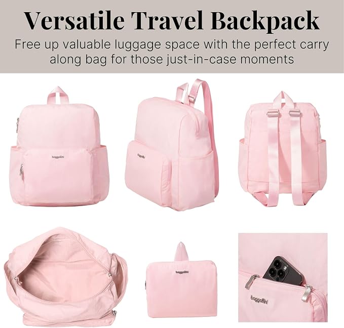 Carryall Packable Lightweight Travel Backpack 14x11" Folding Compact Nylon - Image 5