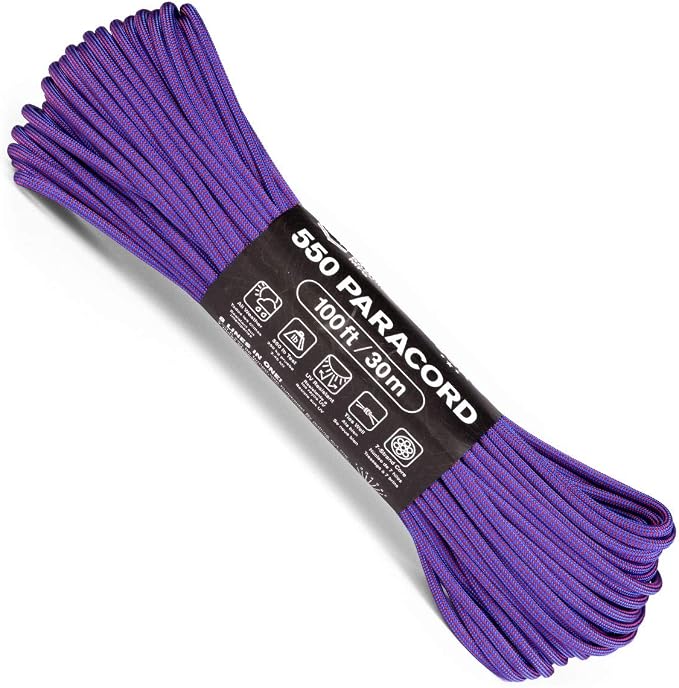 Atwood Rope MFG Color Changing 550 Paracord 100 Feet 7-Strand Core Nylon by AtwoodRopeMFG
