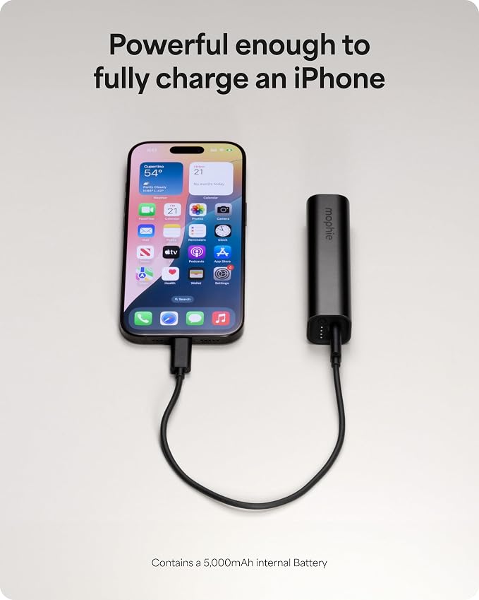 Mophie Powerstation Fast 5, 000mAh Power Bank |Portable | 20W, Single-Device - Image 6