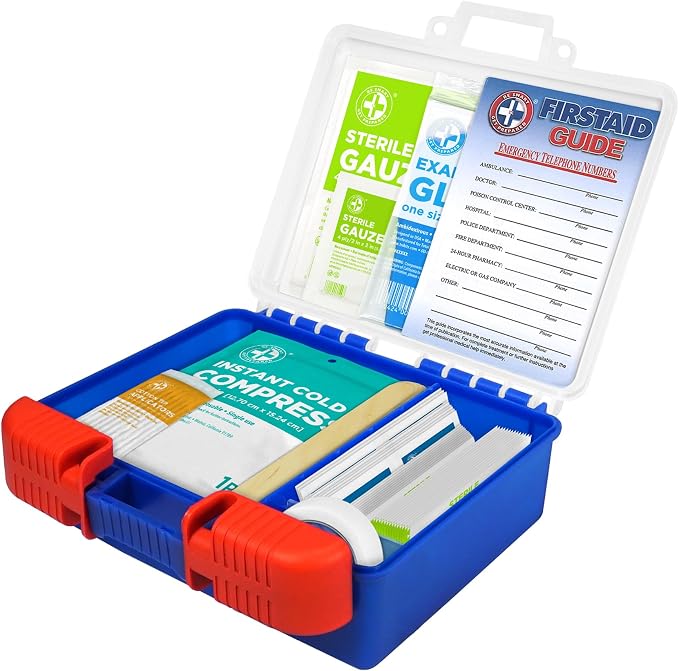 Be Smart Get Prepared 110 pc First Aid Kit: Clean, Protect Minor Cuts, Camping - Image 2