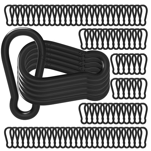 120PCS M6 Heavy Duty Carabiner Clip, 2.36Inch Snap Hook Quick Link Small by XHAMXE
