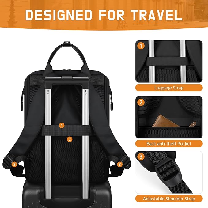Maelstrom Laptop Backpack, Fits 15.6-17.3 Inch Travel Backpack Gift - Image 7