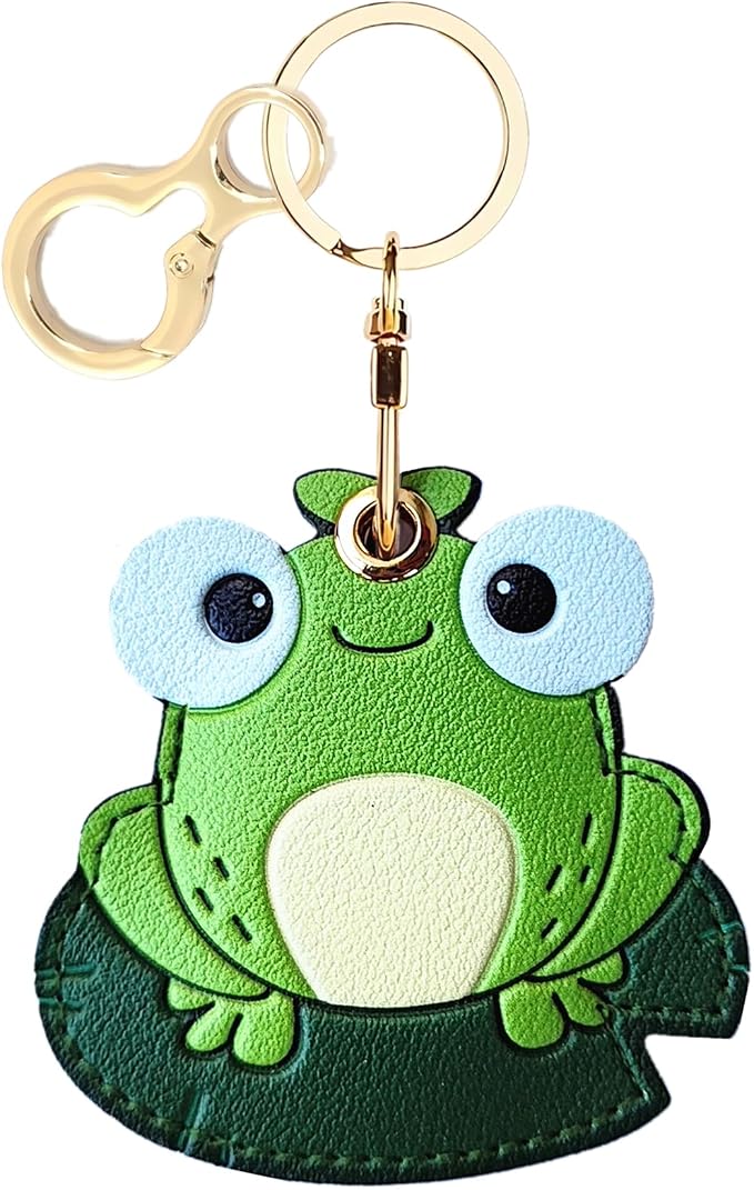 Leather Keychain Holder Case Compatible by BORKUANA