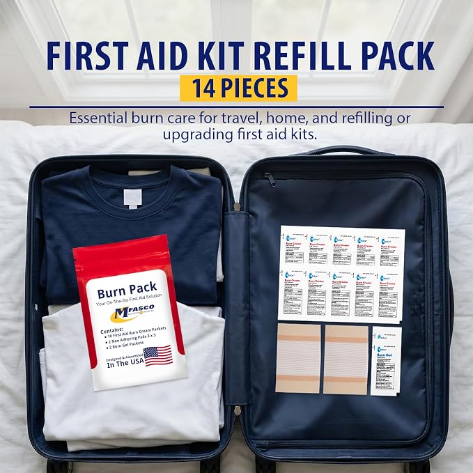 MFASCO First Aid Kit Refill Burn Care Refill Pack - Image 4