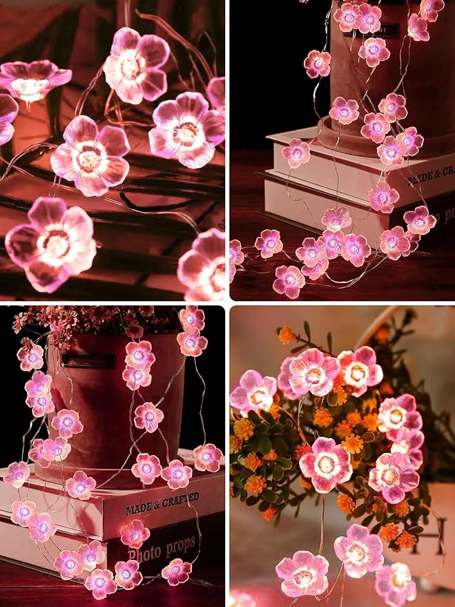 Cherry Blossom Flower String Lights - Image 6