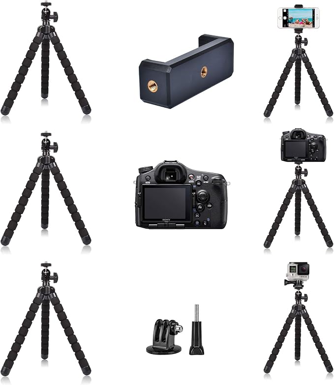 Phone Mini Tripod, Ruittos Premium Flexible Mobile Phone Tripod Stand Compatible - Image 5