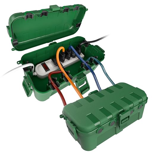 Flemoon Outdoor Electrical Box Waterproof, Medium Weatherproof Electrical Box by FLEMOON