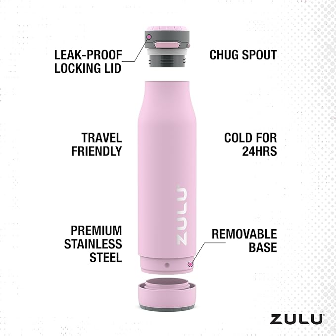 ZULU Ace Vacuum Insulated Stainless Steel Water Bottle - Image 3