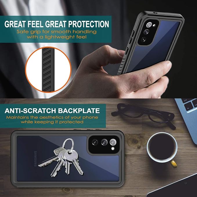 ANTSHARE for Samsung Galaxy S20 FE 5G Case Waterproof, Built in Screen - Image 5